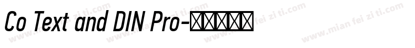 Co Text and DIN Pro字体转换